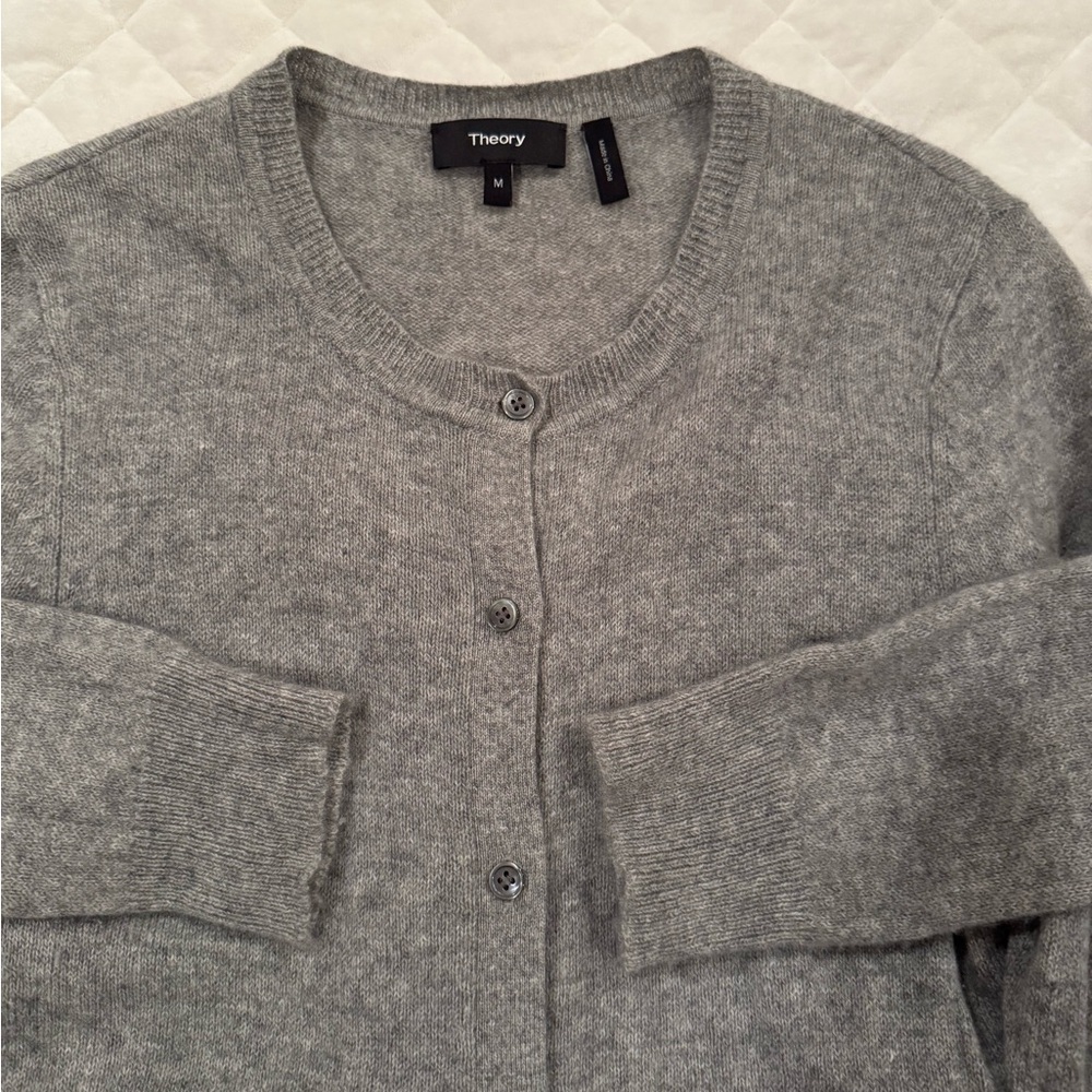 Theory Heather Gray Women's Cardigan